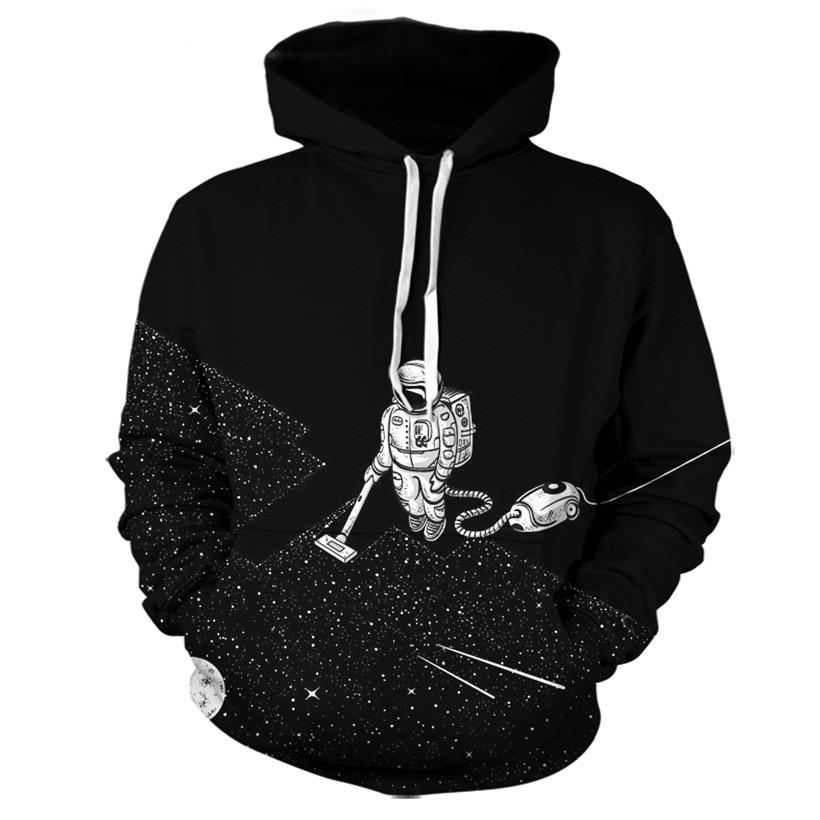 Space Cleaning Astronaut Hoodie