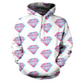 Diamonds Emoji Collage Hoodie