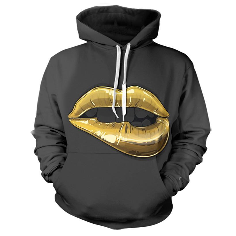 Gold Lips Hoodie