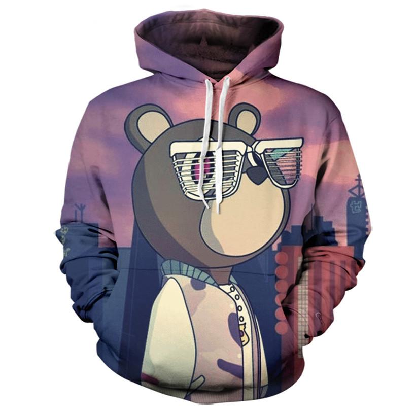 Kanye West Graduation Bear Hoodie
