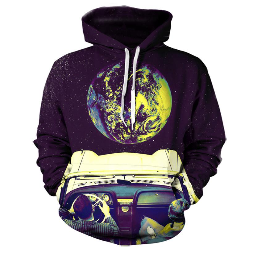 Driving To The Planet Earth Hoodie