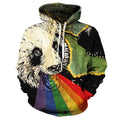 Rainbow Panda Hoodie
