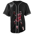 Michael Jordan V2 Black Button Up Baseball Jersey