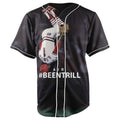Air Been Trill Ozzie Smith Black Button Up Baseball Jersey
