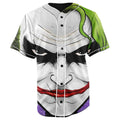 The Joker Batman White Button Up Baseball Jersey