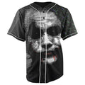 The Joker Batman Black Button Up Baseball Jersey