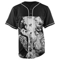 Marilyn Monroe Black Button Up Baseball Jersey
