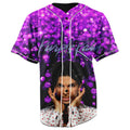 Prince Purple Rain Button Up Baseball Jersey