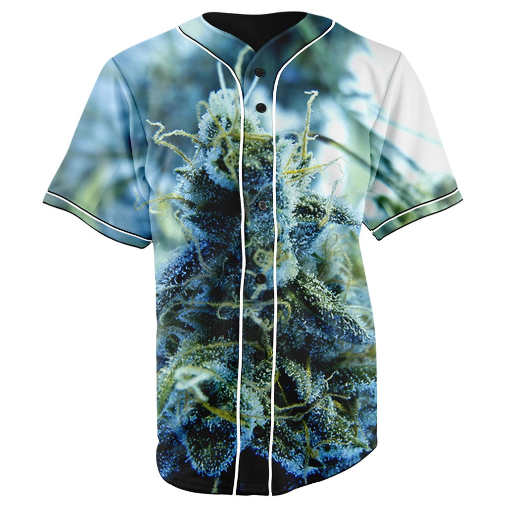 Super Blue Dream Button Up Baseball Jersey