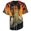 Scarface Tony Montana Orange Button Up Baseball Jersey