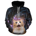 Trippy Cat In Space Hoodie