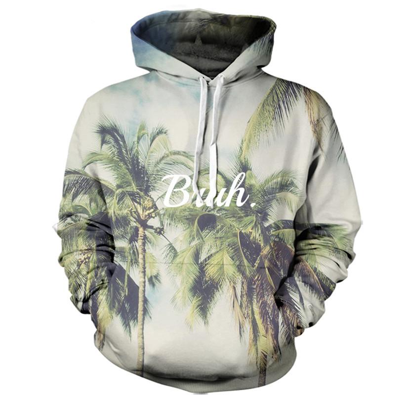 Bruh Palm Trees Hoodie