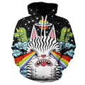 Retro Space Cat Hoodie