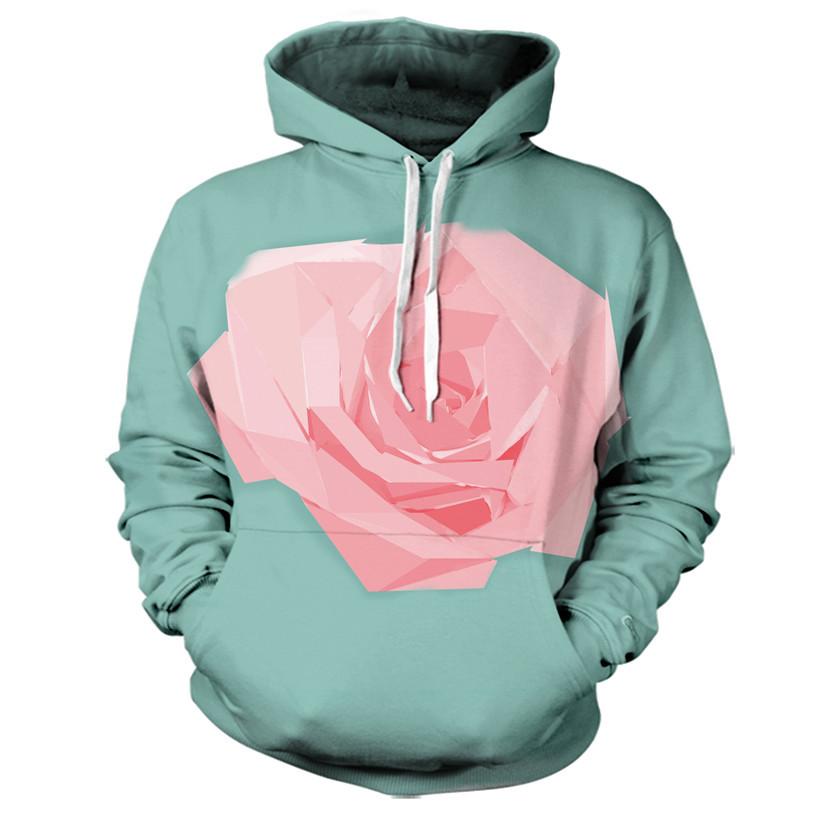 Pink Rose Hoodie