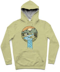 Flowing River Trendy All-Over Print Solid Green Mist Hoodie