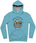 Rock Crawler Trendy All-Over Print Solid Glacier Hoodie