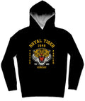 Royal Tiger II Trendy All-Over Print Solid Black Hoodie