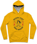 Bushido Spirit Ronin Warrior Trendy All-Over Print Solid Gamboge Hoodie