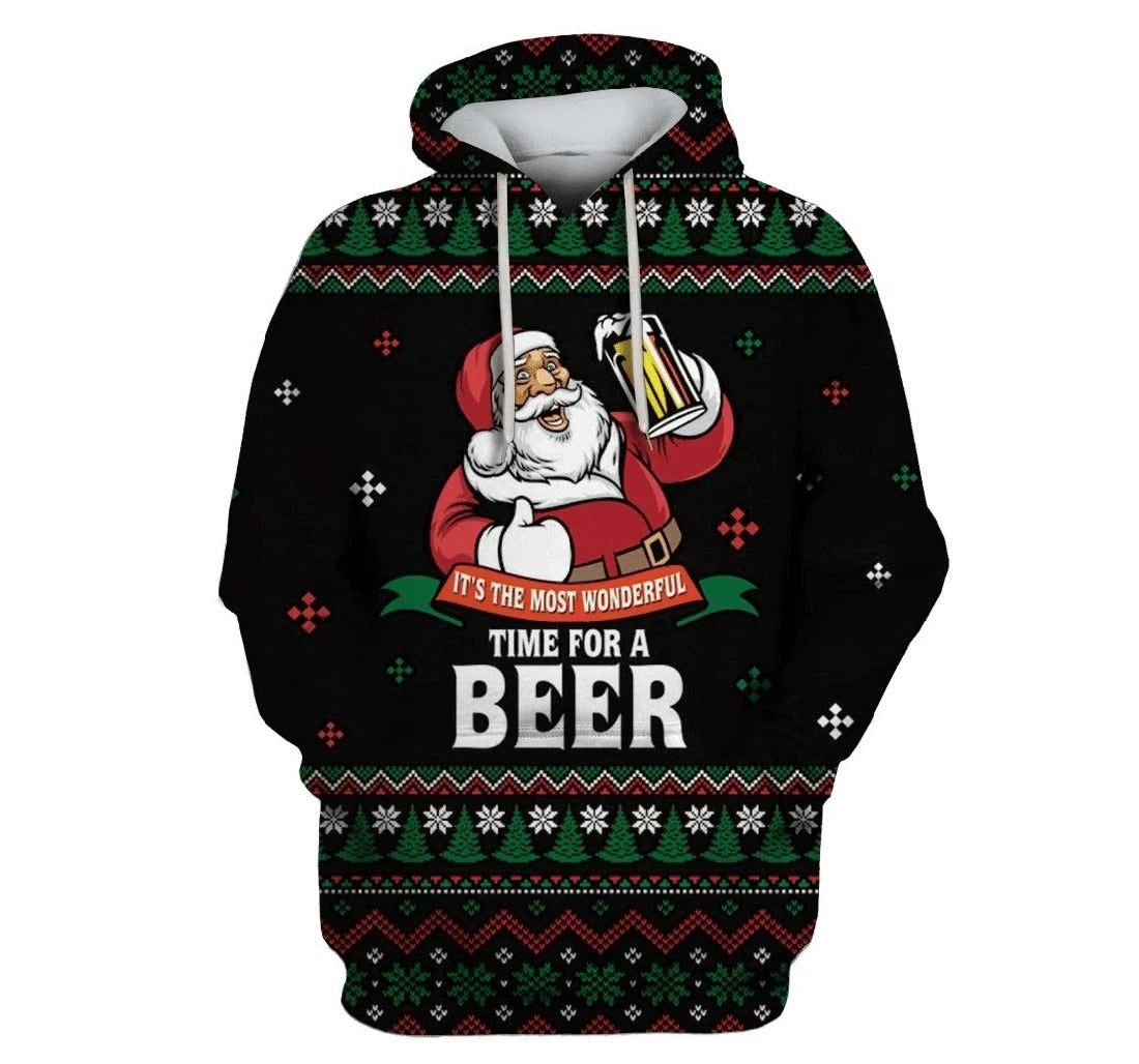 Santa Claus Drinking Beer