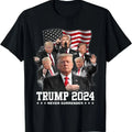 VOTE TRUMP 2024 American Flag T-Shirt