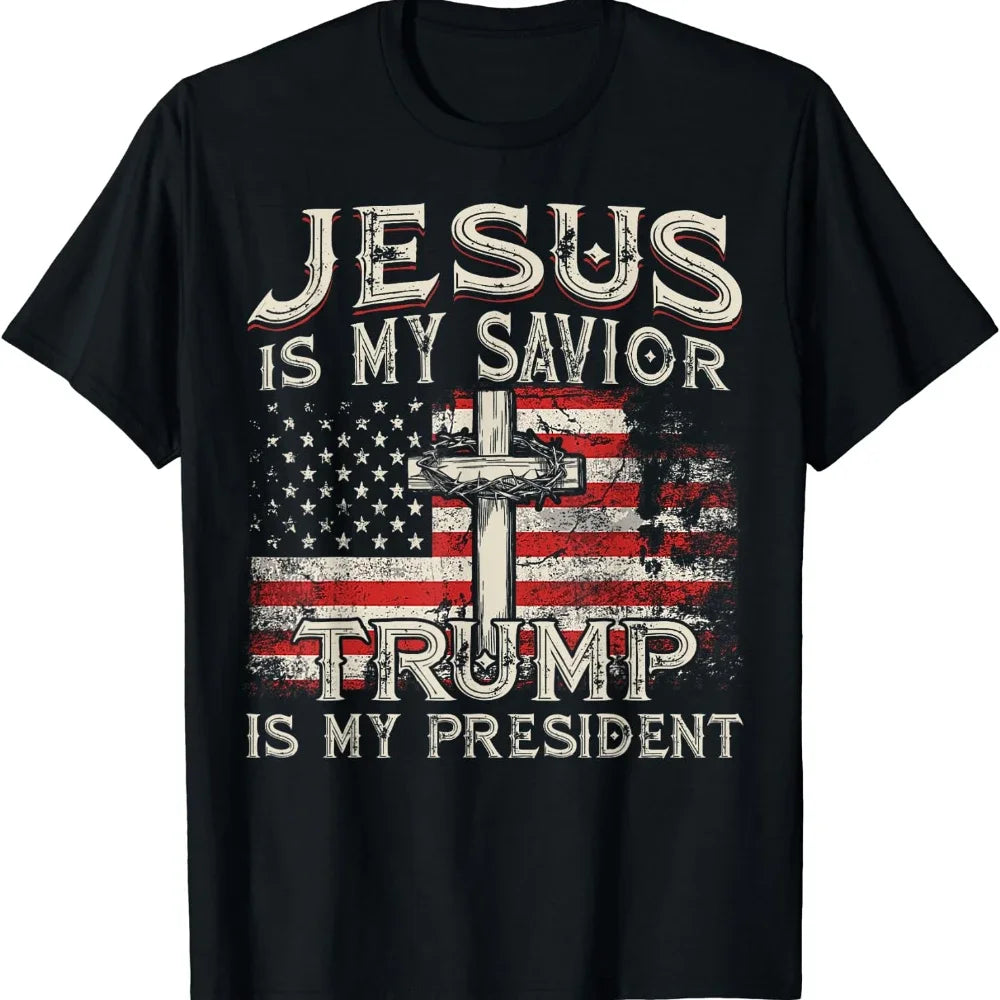 Trump Is My President American Flag T-Shirt