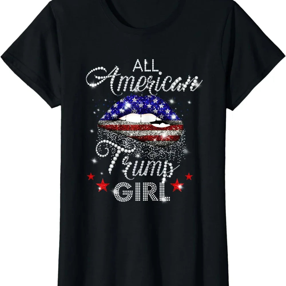 Trump Girls All American VOTE TRUMP 2024 T-Shirt