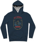Hot Summer Trendy All-Over Print Solid Midnight Blue Hoodie