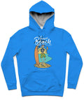 Sunset Beach II Trendy All-Over Print Solid Summer Sky Hoodie