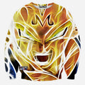 Majin Vegeta Dragon Ball Z Crew Neck Sweatshirt Men & Women DBZ Super Saiyan Harajuku Style All Over Print Sweater