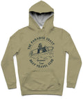Boat Travel Club Trendy All-Over Print Solid Tallow Hoodie