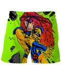 Jean Grey Swim Trunks