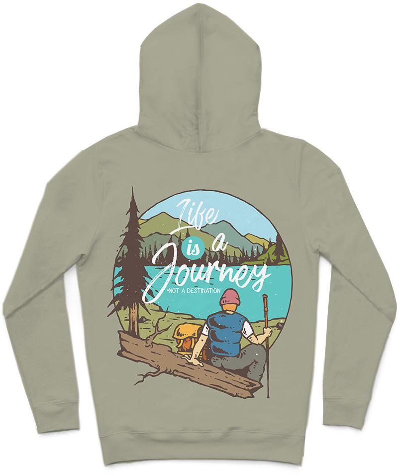 The Journey Trendy All-Over Print Solid Lemon Grass Hoodie