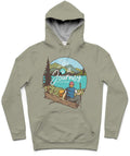 The Journey Trendy All-Over Print Solid Lemon Grass Hoodie