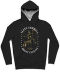 Seven Summits Trendy All-Over Print Solid Nero Hoodie