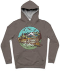 Train Home Trendy All-Over Print Solid Sandstone Hoodie