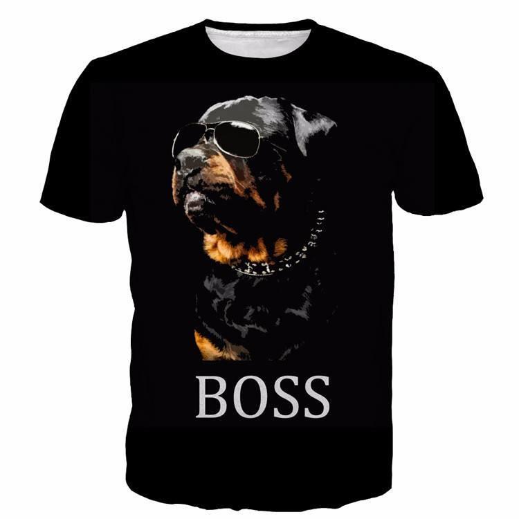 Dogs Rottweiler boss t shirt