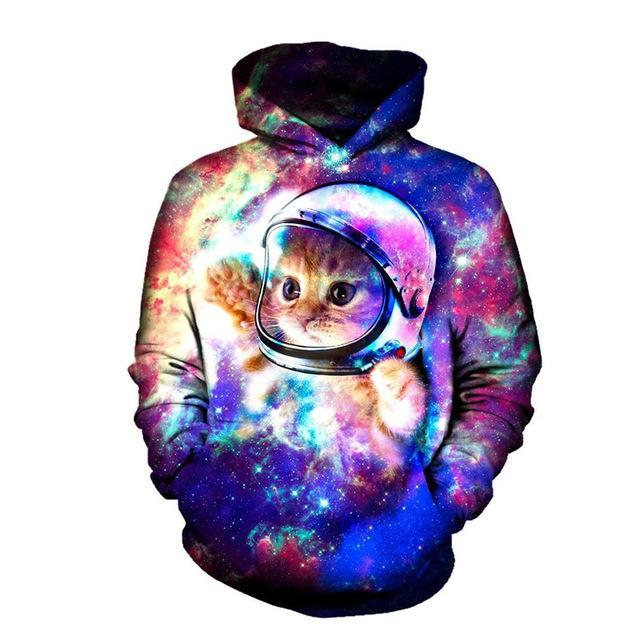Space Kitten 3D hoodie
