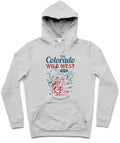 Colorado II Trendy All-Over Print Solid Very Light Grey Hoodie