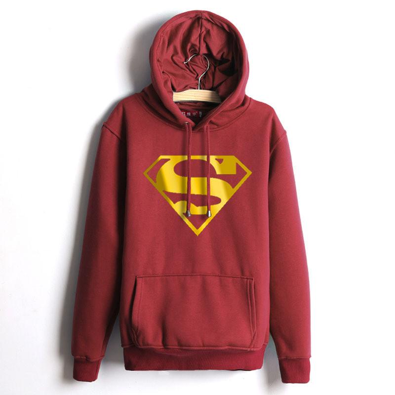 Superman Burgundy Hoodie