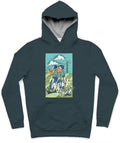 Work Hard Trendy All-Over Print Solid Big Stone Hoodie
