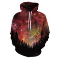 Red Space Forest Hoodie