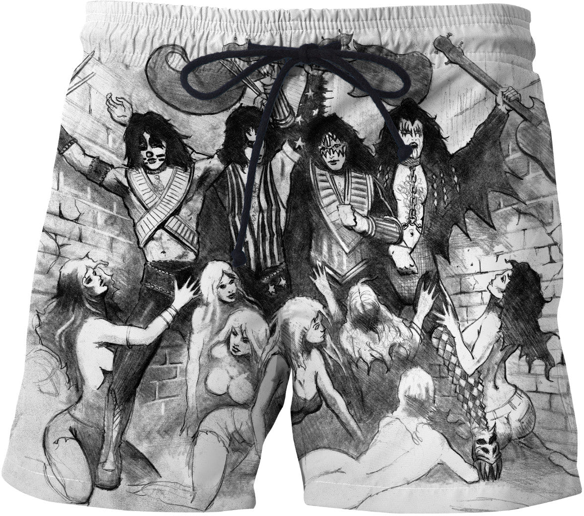 KISS Love Gun Swim Shorts