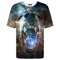 Bear Star Galaxy Double Exposure Design