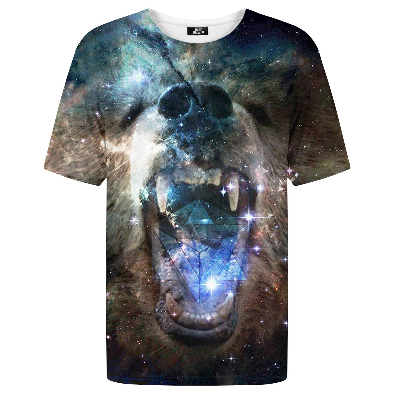 Bear Star Galaxy Double Exposure Design