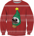 Christmas Pug v1 Crewneck Sweatshirt