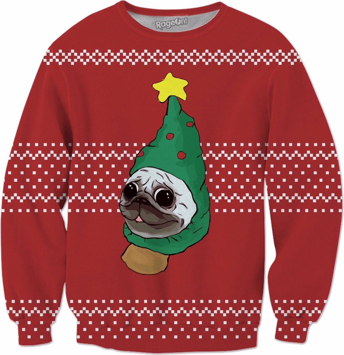 Christmas Pug v1 Crewneck Sweatshirt