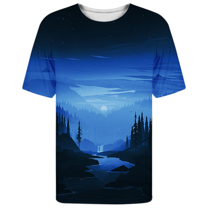 the woods at night