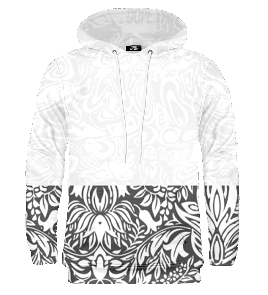 Half Floral Hoodie