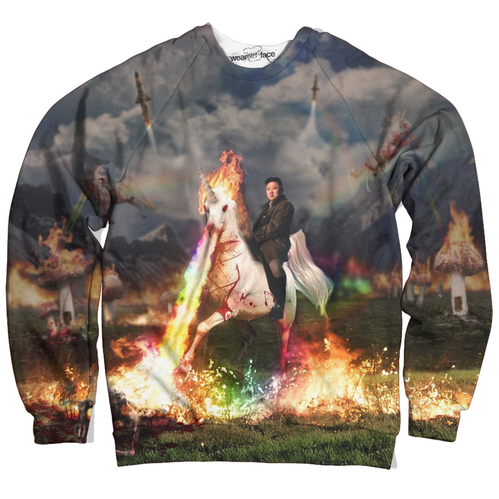Rainbow Unicorn Kim Jong Un Sweatshirt