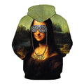 Hipster Mona Lisa Hoodie